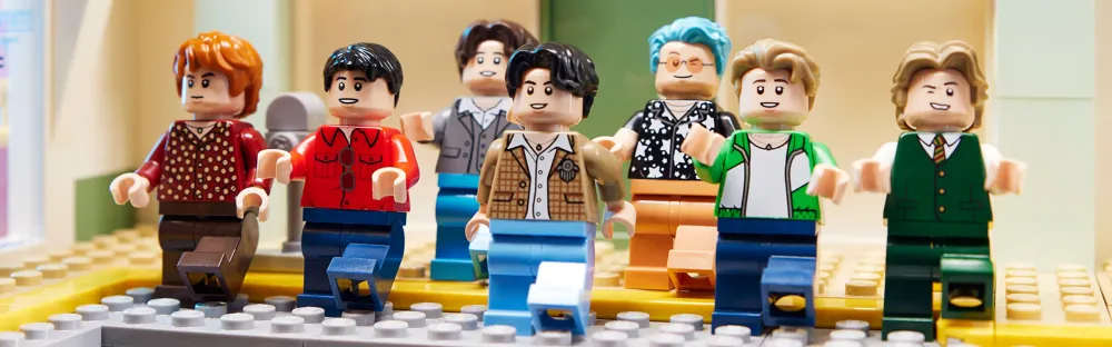 Le group de KPOP BTS, mais en Lego