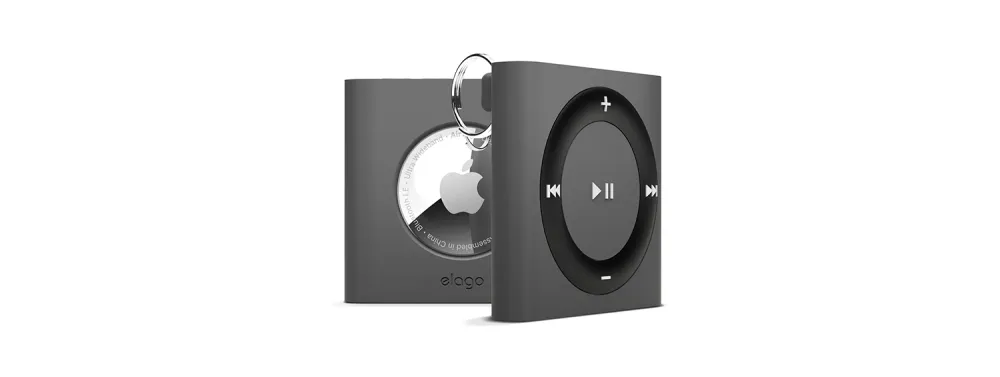 Protection / porte-clé airtag en forme d'iPod Shuffle