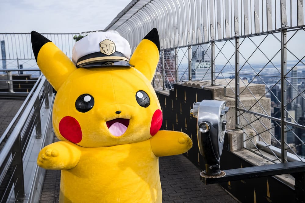 Pikachu au somment de l'Empire State Building. Crédit : The Pokemon Company